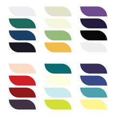 Abstract color palette Color swatches