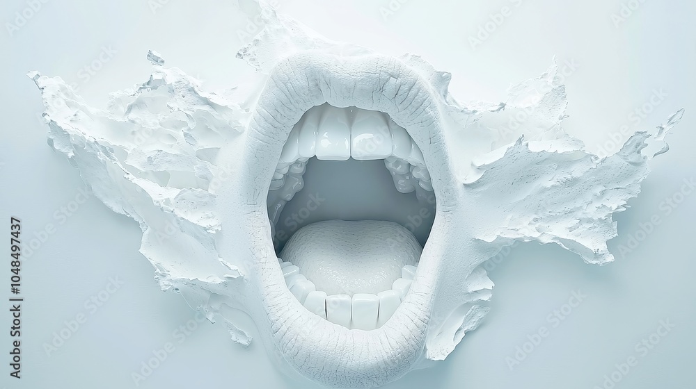 Poster dynamic text animation of the word fear, set against a clean white background, emphasizing the emoti