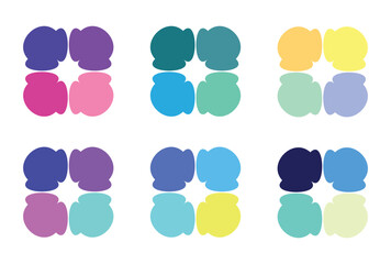 Abstract color palette Color swatches