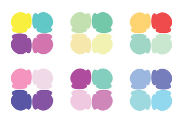 Abstract color palette Color swatches