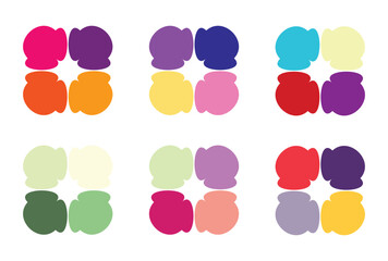 Abstract color palette Color swatches