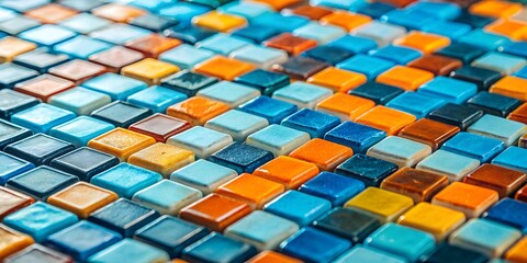 Mosaic Tiles Tile Pattern Colorful Texture Background Geometric Design Art Interior Design

