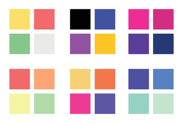 Abstract color palette Color swatches