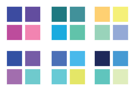 Abstract color palette Color swatches