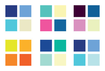 Abstract color palette Color swatches