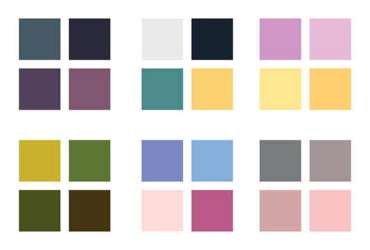 Abstract color palette Color swatches