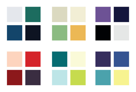 Abstract color palette Color swatches