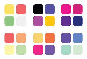 Abstract color palette Color swatches