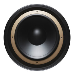 Speaker isolated on transparent background as a circular clipart. Produced with Generative AI.