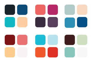 Abstract color palette Color swatches