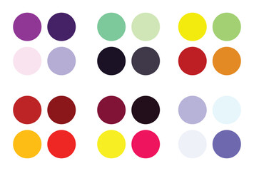 Abstract color palette Color swatches