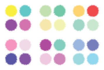 Abstract color palette Color swatches