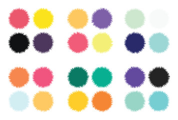 Abstract color palette Color swatches