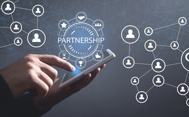 Concept of Partnership. Teamwork. Unity. Support