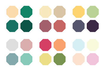 Abstract color palette Color swatches