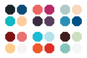 Fototapeta premium Abstract color palette Color swatches
