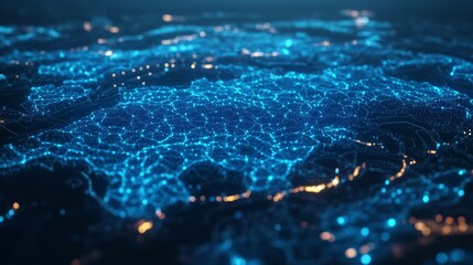 Abstract Visualization of Connective Networks Over Europe