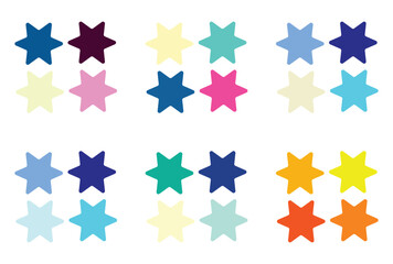 Abstract color palette Color swatches