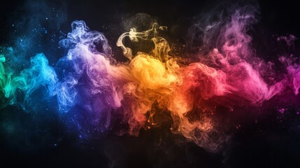 Fototapeta premium Colorful Smoke Explosion