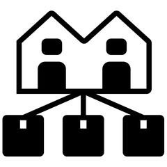 Distribution Center Icon
