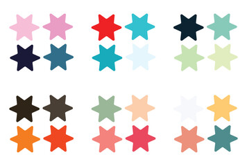 Abstract color palette Color swatches