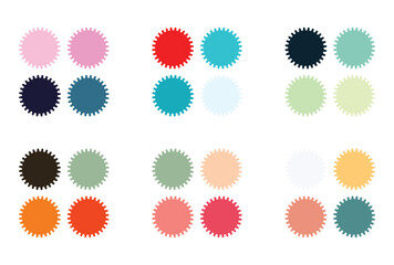 Abstract color palette Color swatches