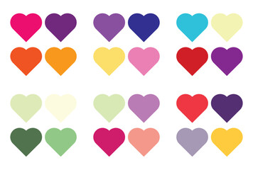 Abstract color palette Color swatches