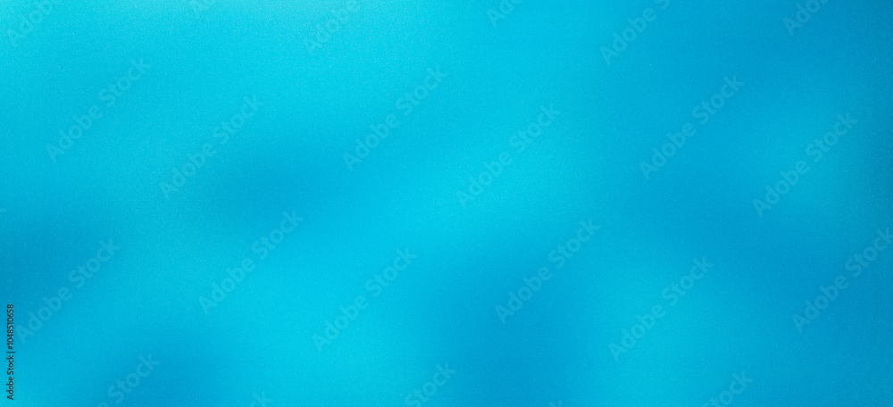 Poster blue cyan gradient background with soft noise texture, minimalist smooth color transition, digital c