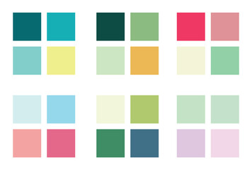 Abstract color palette Color swatches