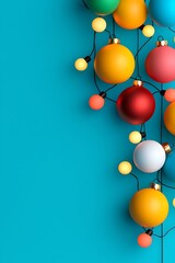 Holiday discount promotion with twinkling lights and festive decor