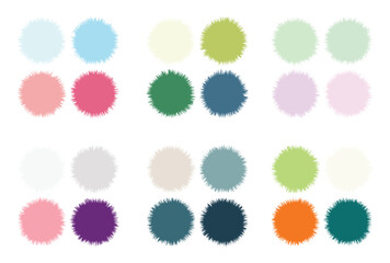 Abstract color palette Color swatches