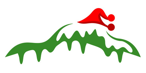 Create Happy New Year line art vector design with white background