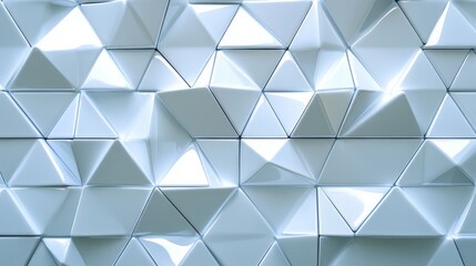 Obraz premium Geometric White Tiles Background