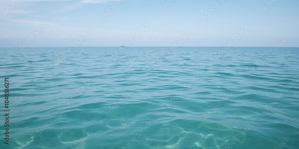 Poster A tranquil ocean scene with clear blue water.