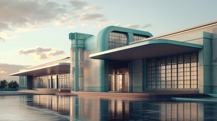 Fototapeta premium Art Deco-inspired architecture