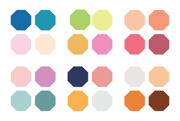 Abstract color palette Color swatches