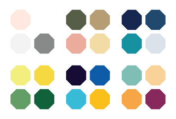 Abstract color palette Color swatches