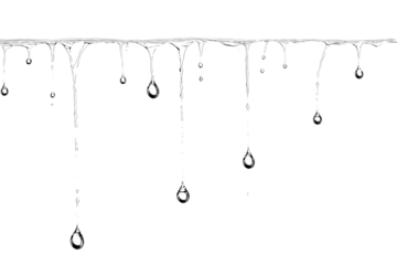 water drops on a transparent background