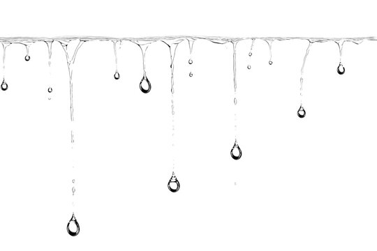 water drops on a transparent background