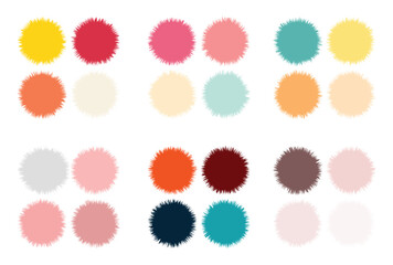 Abstract color palette Color swatches