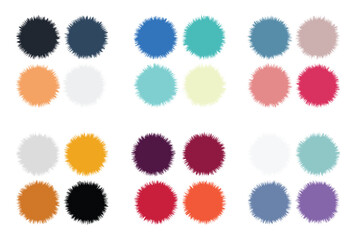 Abstract color palette Color swatches