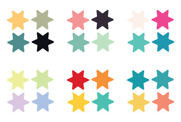 Abstract color palette Color swatches