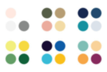 Abstract color palette Color swatches
