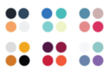 Abstract color palette Color swatches