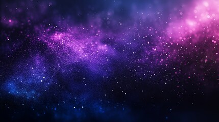 Obraz premium Dark purple blue black abstract grainy background, glowing vibrant color gradient shape, noise texture