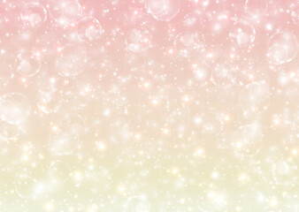 幻想的でやさしい光と泡の背景 – 壁紙・テクスチャ・イラスト素材【パステル・癒し・夢のような】