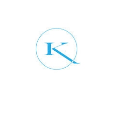 letter k luxury logo design concept template