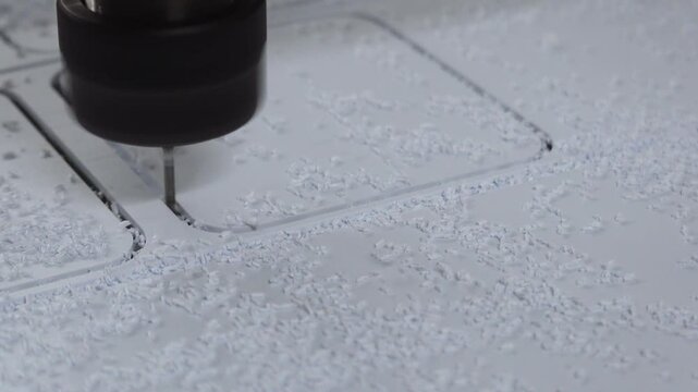 Cutting plastic on a CNC machine