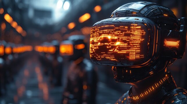 A futuristic economic summit where world leaders use VR headsets to interact with each other, representing the future of diplomacy and economic collaboration. - Powered by Adobe