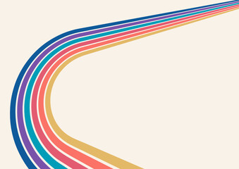 Background with colored parallel lines. Colored stripes. An idea for banners, posters and posters. A variant of wall art